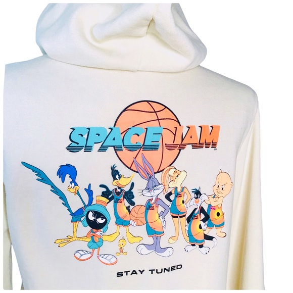 Space Jam A New Legacy Looney Tunes Graphic Print Hoodie - Size Small - Picture 7 of 16